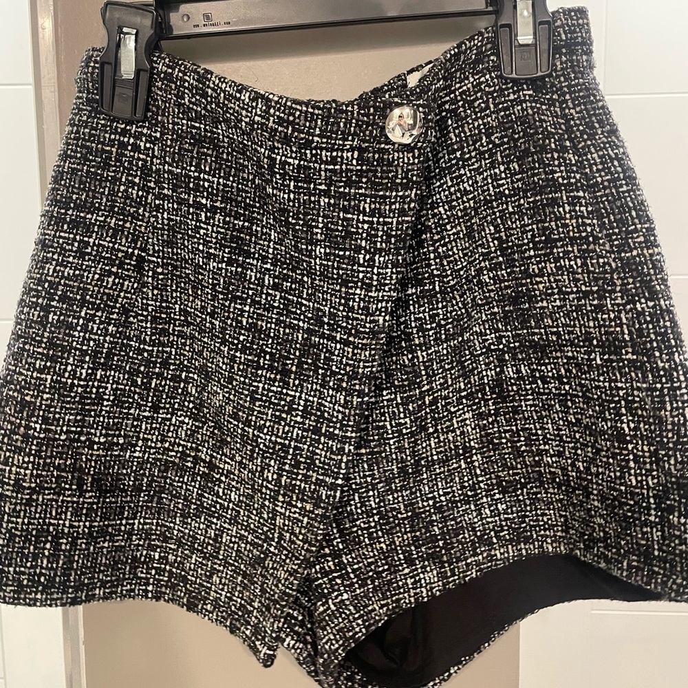 By the Way skort. Black with silver glitter
